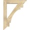 Ekena Millwork Merced Traditional Rough Sawn Bracket w/ Offset Brace, Douglas Fir, 6"W x 28"D x 36"H BKT0604X28X36MRC01RDF - alternate 3